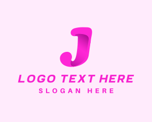 Letter J - Feminine Shop Business logo design