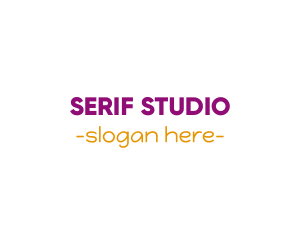 San Serif Wordmark logo design