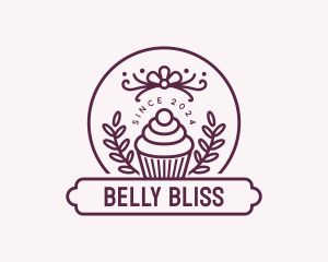 Cupcake Pastry Dessert Logo