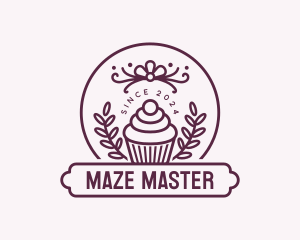 Cupcake Pastry Dessert Logo