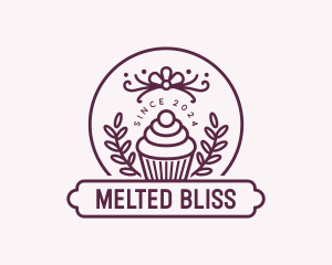 Cupcake Pastry Dessert Logo