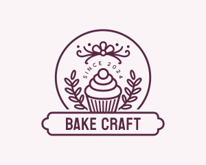 Cupcake Pastry Dessert logo design