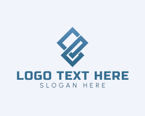 Typographic - Professional Geometric Diamond logo design