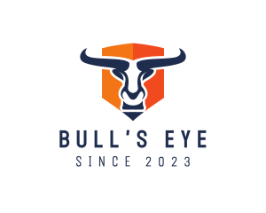 Bull Animal Shield logo design