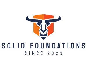 Buffalo - Bull Animal Shield logo design