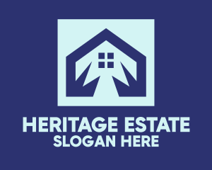 Estate - Blue House Real Estate logo design