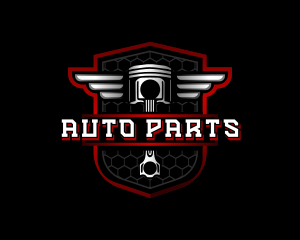 Parts - Automotive Piston Shield logo design