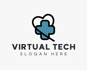 Virtual - Healthy Heart Care logo design