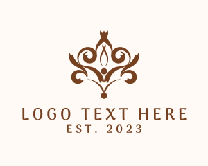 Embelishment - Victorian Wood Carving Decoration logo design