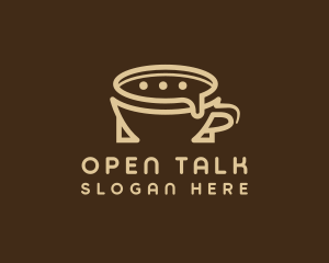 Coffee Chat Talk logo design