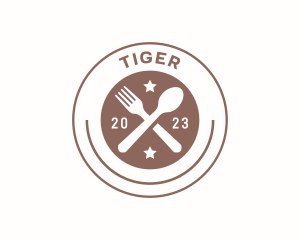 Cafe - Spoon Fork Restaurant logo design