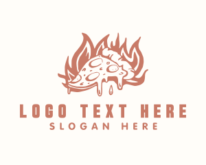 Fast Food - Flame Pizza Restaurant logo design