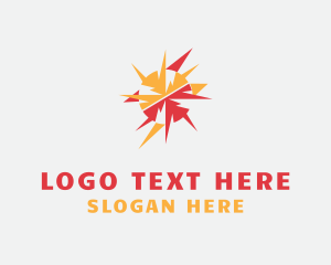 Technology - Solar Lightning Energy logo design