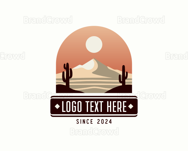 Outdoor Desert Cactus Logo