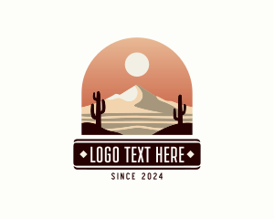 Trekking - Outdoor Desert Cactus logo design
