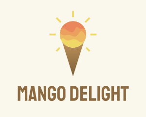 Mango - Ice Cream Sunset Sky logo design