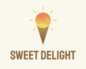 Sherbet - Ice Cream Sunset Sky logo design