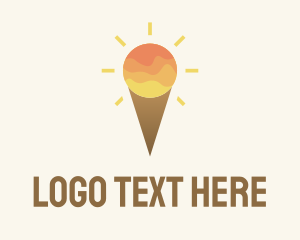 Ice Cream Sunset Sky Logo