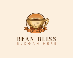 Coffee Bean Cup logo design