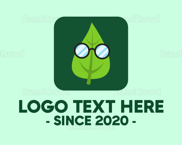 Sunglasses Leaf Mobile App Logo