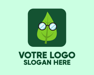 Sunglasses Leaf Mobile App Logo