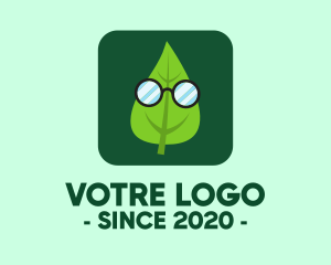 Florist - Sunglasses Leaf Mobile App logo design