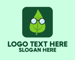 Sunglasses Leaf Mobile App Logo