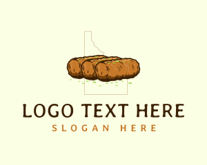 Cider Doughnut - Croquettes Food Idaho logo design