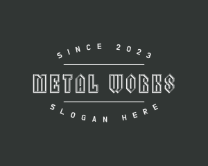 Metal - Gothic Metallic Business logo design