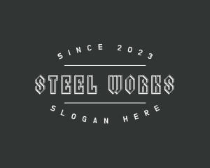 Gothic Steel Business logo design