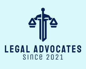 Blue Sword Legal Service  logo design