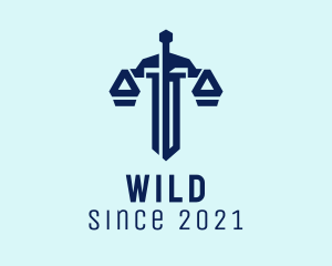 Court - Blue Sword Legal Service logo design