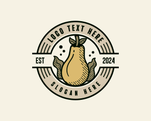 Homesteading - Organic Pear Farm logo design