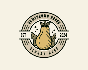 Organic Pear Farm logo design