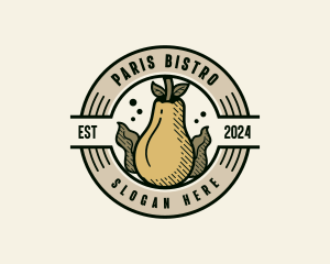 Organic Pear Farm logo design