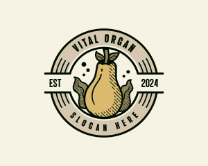 Organic Pear Farm logo design