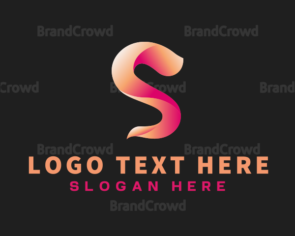 Modern Gradient Wave Letter S Logo