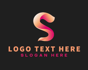 Letter S - Modern Gradient Wave Letter S logo design