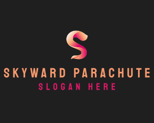 Modern Gradient Wave Letter S logo design