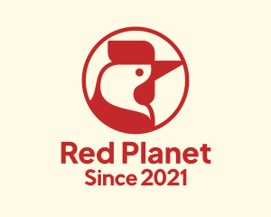 Red Poultry Chicken  logo design