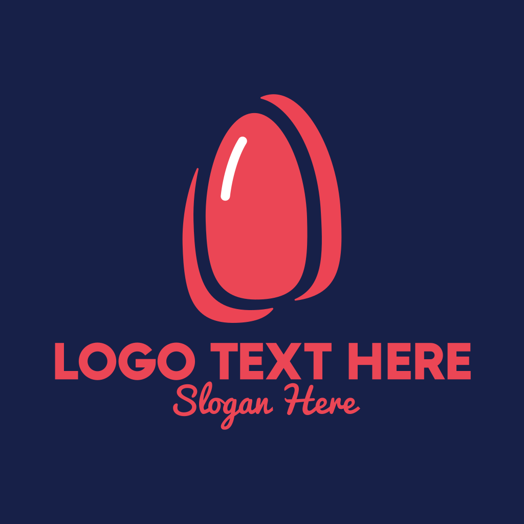 Red Fingernail Shape Logo | BrandCrowd Logo Maker