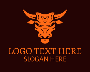 Cattle - Bull Barbecue Dinner logo design