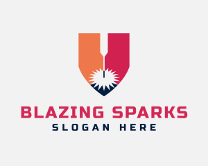 Laser Spark Metalwork logo design