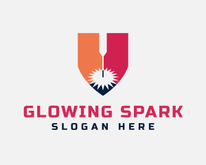 Laser Spark Metalwork logo design