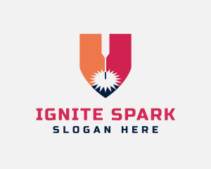 Spark - Laser Spark Metalwork logo design