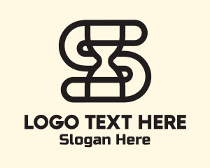 Hourglass - Hourglass Letter S logo design