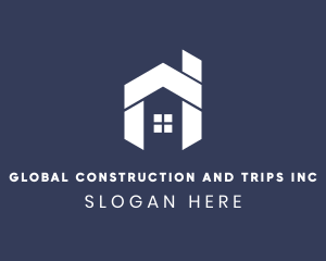 Modern Geometric House Logo