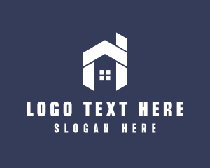 Modern Geometric House logo design