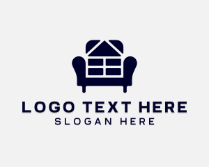Home Staging - Seat Armchair Furniture logo design