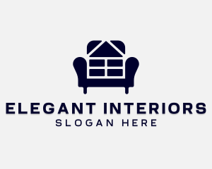 Seat Armchair Furniture  logo design